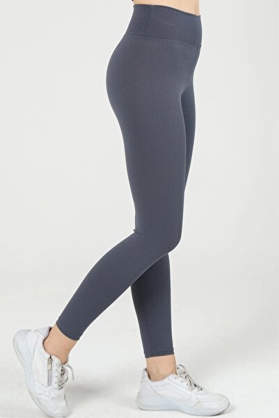 Genel Markalar Fitilli Şardonlu, Içi Polarlı Yüksek Bel Toparlayıcı Tayt