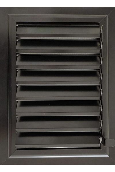 poati 30X30 cm Anthracite Bathroom Wc Shutter and Grille