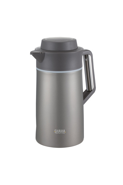 SHAHA قارورة ذكية مفرغة من الهواء سعة 1.7 لتر، بيضاء