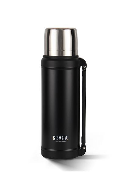 SHAHA VACCUM TRAVEL FLASK 2L BLACK