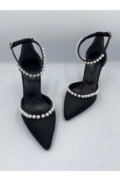 Aslının Butiği PEARL Pantofi de damă cu perle - Simbolul eleganței - Tocuri î...