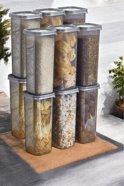 Rossel Premium Smoked Luxury 1750ml 12-Piece Food Storage Set with Label Gift