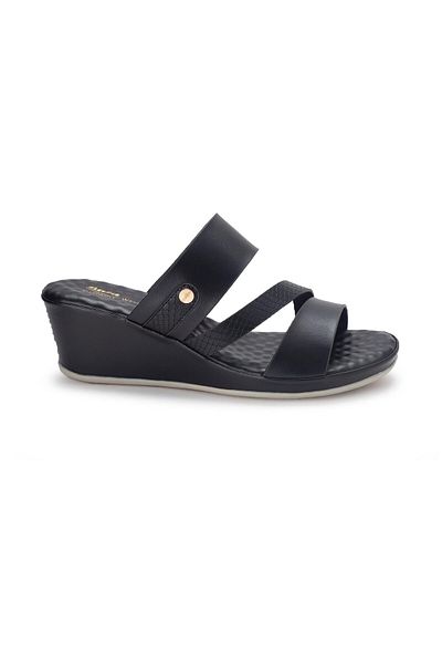 BATA Comfit Casual Wedge Slip On Sandals