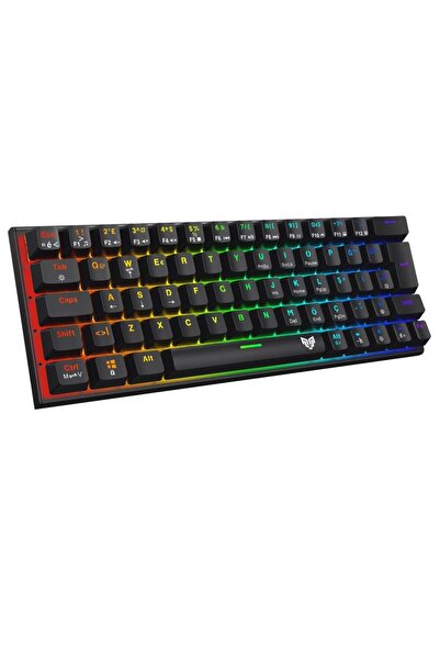 Blueforce Runner Rgb Mekanik Gaming Oyuncu Klavyesi Blue Switch Q Siyah Tkl %60
