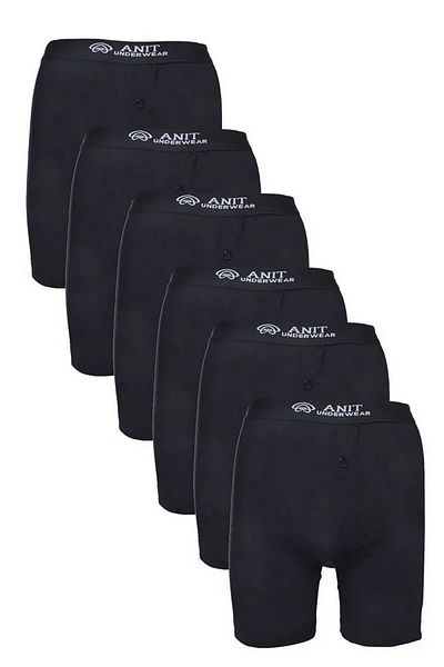 Anıt Μπόξερ 6 τεμαχίων Lycra Long Legs - Μαύρο, Γκρι, Λευκό