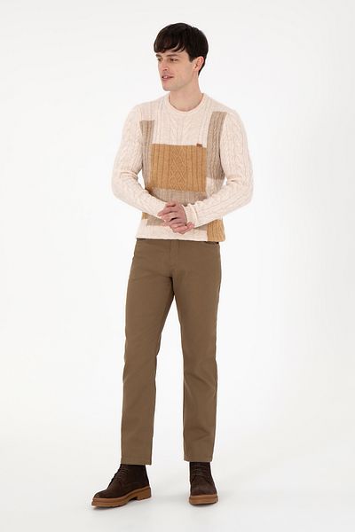 U.S. Polo Assn. Men's Khaki Canvas Trousers 50291178-Vr027