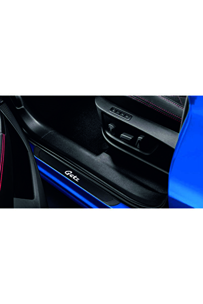 CarEste HYUNDAİ GETZ  2002-2011 MODELLER OLD KARBON KAPI EŞİĞİ 4 PARÇA KROM Y...