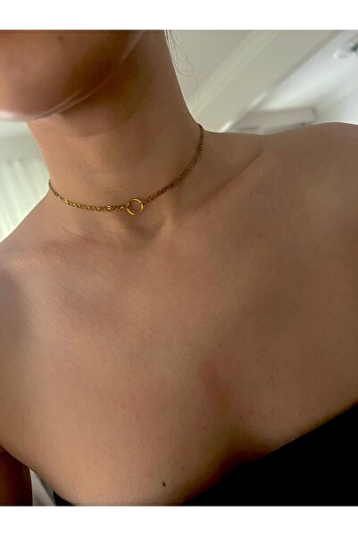 Hoop jewelery çelik minimal choker