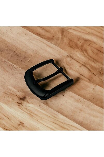 srtfootcare Belt Buckle 3.5 cm Black Painted Lightweight Product (Leathercraft, Leather Hobby)