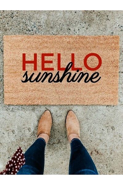 DefLife Home Hello Sunshine 2 Door Mat Koko Mat