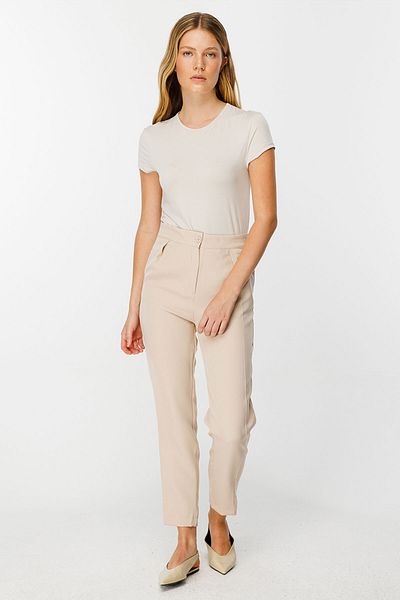Hooopstore Carrot Cut Iron Trace Stone Trousers