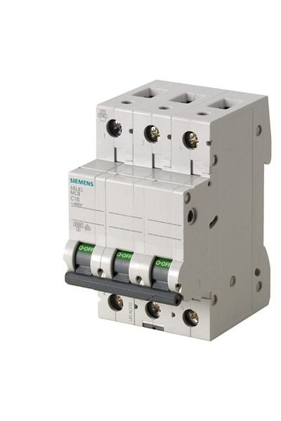 Siemens 3X63 Ampere Automatic Fuse with Switch - C 63A 6Ka
