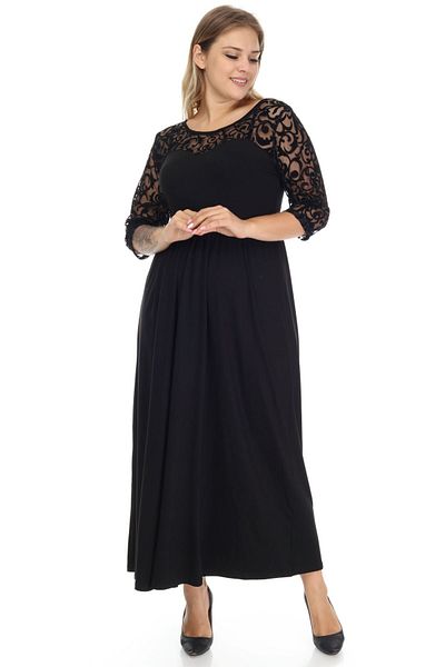 modayız Φόρεμα Lace Long Plus Size 9e-1272