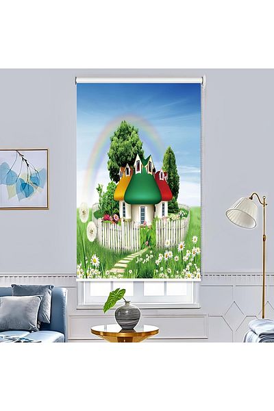 COOYA Roller blind, Cartoon series pattern,heat and UV protection,suitable for bedroom,200cmx200cm
