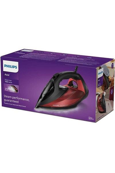 Philips Fier de Calcat PHILIPS Seria 7000 DST7022/40, 2800W, 250g/min,300ml, Talpa SteamGlide Plus