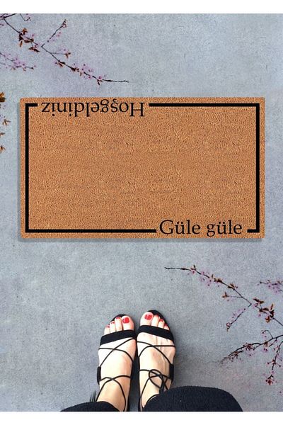 DefLife Home Welcome Goodbye Door Front Koko Mat