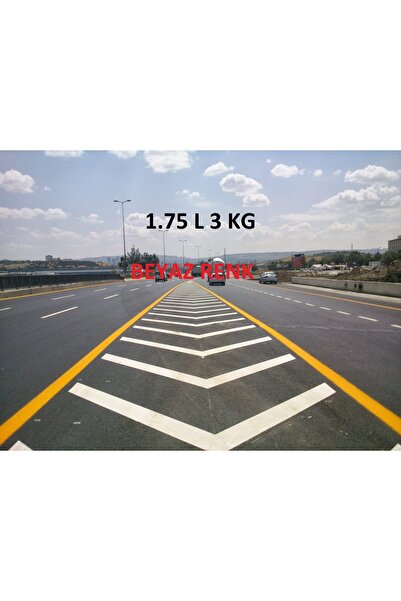 TEK BOYA TEK YOL ÇİZGİ BOYASI RENK SEÇİNİZ KARAYOLU KALDIRIM YAYA GEÇİT OTOPARK 3 KG (1.75L) YERLİ ÜRETİM