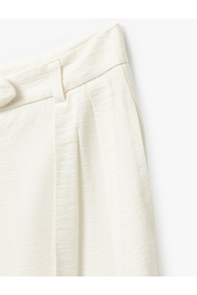 Koton Cepli Viskon Kumaş Yüksek Bel Kadın Palazzo Pantolon