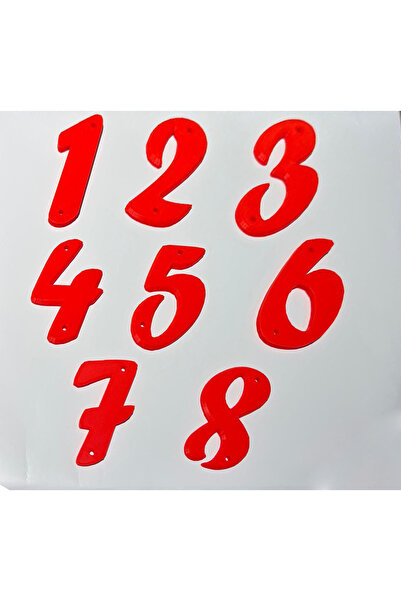 Matris 3D Pla Headed Door Number Cabinet Number with Screw Holes 7.5X4 cm