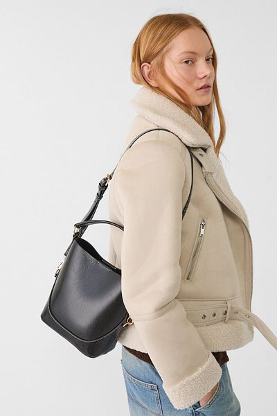 Stradivarius Mini bucket bag with strap