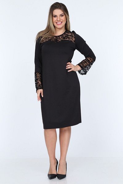 modayız Φόρεμα Zebra Ισπανικό μανίκι Plus Size 19c-0748
