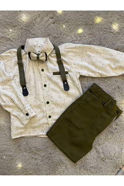 BERNEO Хлопчачий костюм з бабочкою, підтяжками та штанами