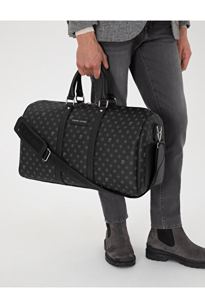 Pierre Cardin Men's Black Sports Travel Bag 50297139-Vr046