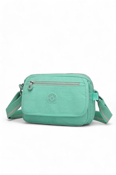 SMART BAGS Geantă crossbody pentru femei, verde deschis - Crinkle SMB3166