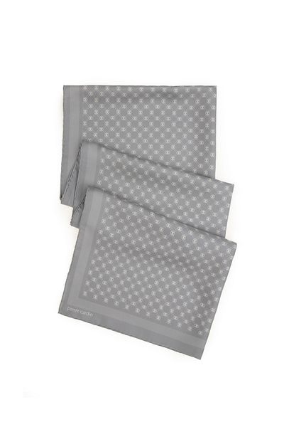 Pierre Cardin Gray Silk Shawl 50307747 -Vr024