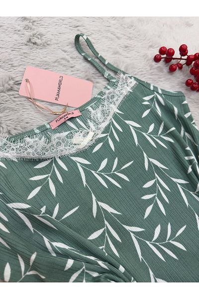 pijamaworld SET DE Pijamale YAZLIKH CU ȚESĂTURĂ MOALE ȘI PANTALONI SCURT CU BRETELE