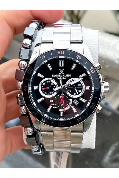 Daniel Klein Steel Original Sports Men's Wrist Watch, Bracelet