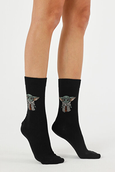 Butikgiz Дамски памучни чорапи с специален дизайн, без шевове, мека текстура, не изпотяват, удобни и еластични.