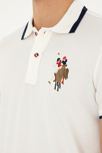 U.S. Polo Assn. Ανδρικό αθλητικό μπλουζάκι με λαιμόκοψη πόλο με λεπτή εφαρμογή U.S. POLO - 50279559-VR019