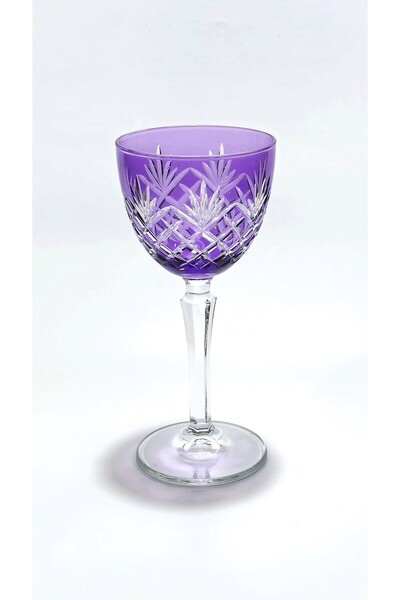 Kristal Market Crystal Footed Tassel Patterned Luxury Goblet
