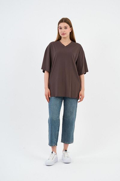 ALEXANDERGARDI V-Neck Oversize T-Shirt (E24-742A-Wn)