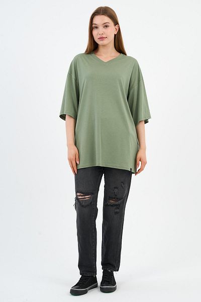 ALEXANDERGARDI V-Neck Oversize T-Shirt (E24-742A-Wn)