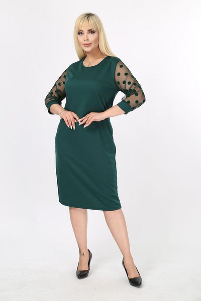 modayız Φόρεμα με κουκκίδες Flock Sleeve Plus Size 9b-2141