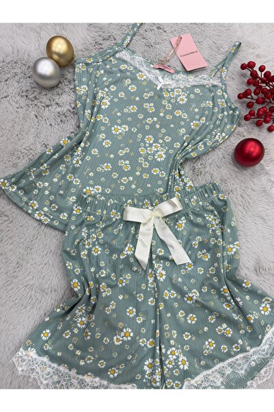 pijamaworld Літній комплект піжами з м'якої тканини на шнурках з шортами