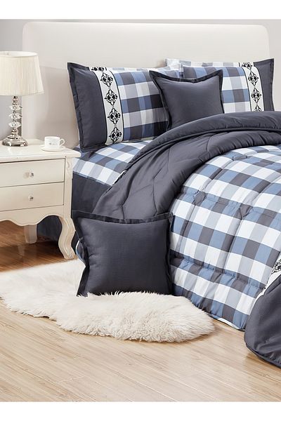 Generic Comforter Set King Size 6 Pieces Comforter Set Twin Unisex Bedding Set