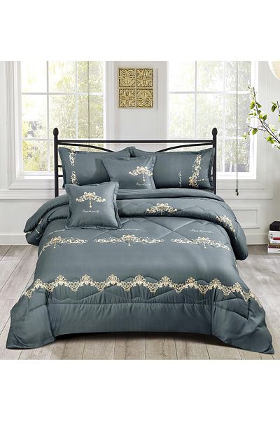 Generic Comforter Set 4 Piece Single Size Elegant Bedspread Lightweight Comforter Suitable for All Seasons