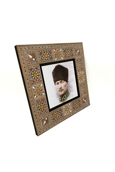 Sadrazam Pictură MDF imprimată Ataturk 20x20 Krt-103