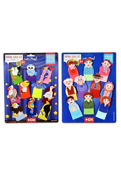 Tox 2 Set 20 Pieces - Tox Family Members and Flying Animals Finger Puppet T752 T222