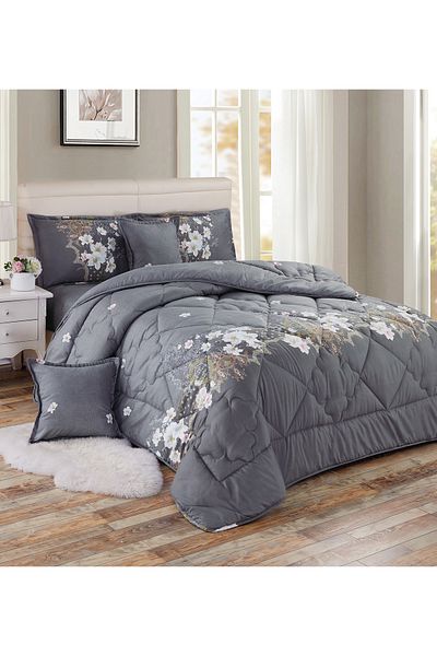 Generic Comforter Set 4 Piece Single Size Elegant Bedspread Lightweight Comforter Suitable for All Seasons