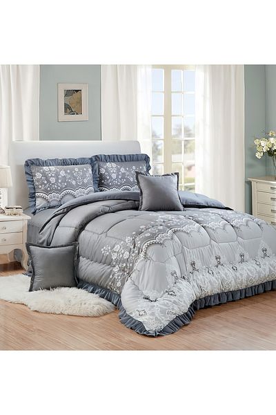 Generic Comforter Set 4 Piece Single Size Elegant Bedspread Lightweight Comforter Suitable for All Seasons