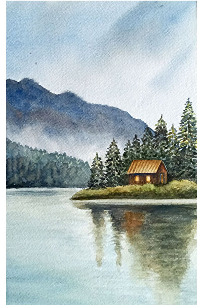 Sarisa pictură originală în acuarelă