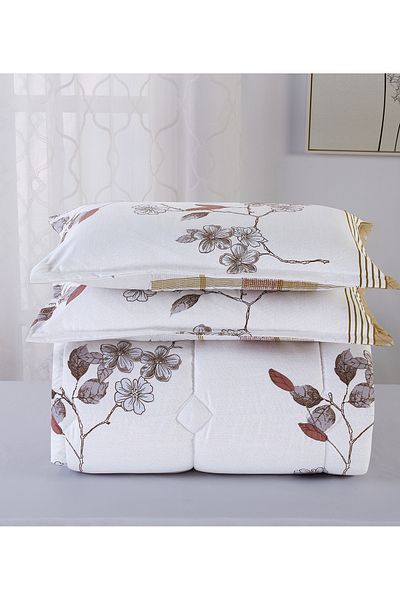 Generic Comforter Set 4 Piece Single Size Elegant Bedspread Lightweight Comforter Suitable for All Seasons