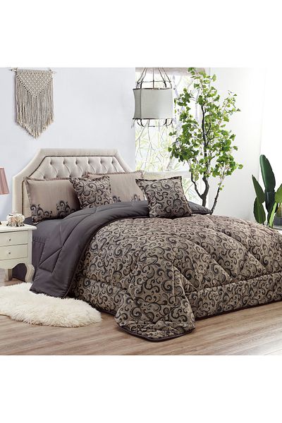 Generic Comforter Set 4 Piece Single Size Elegant Bedspread Lightweight Comforter Suitable for All Seasons