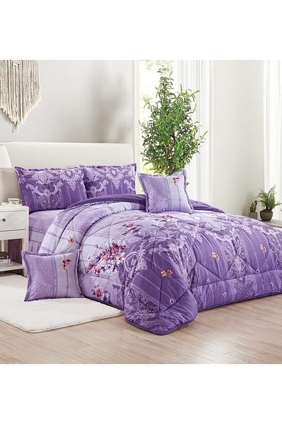 Generic Comforter Set 4 Piece Single Size Elegant Bedspread Lightweight Comforter Suitable for All Seasons