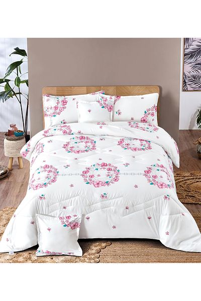 Generic Comforter Set 4 Piece Single Size Elegant Bedspread Lightweight Comforter Suitable for All Seasons