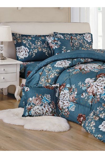Generic Comforter Set 4 Piece Single Size Elegant Bedspread Lightweight Comforter Suitable for All Seasons